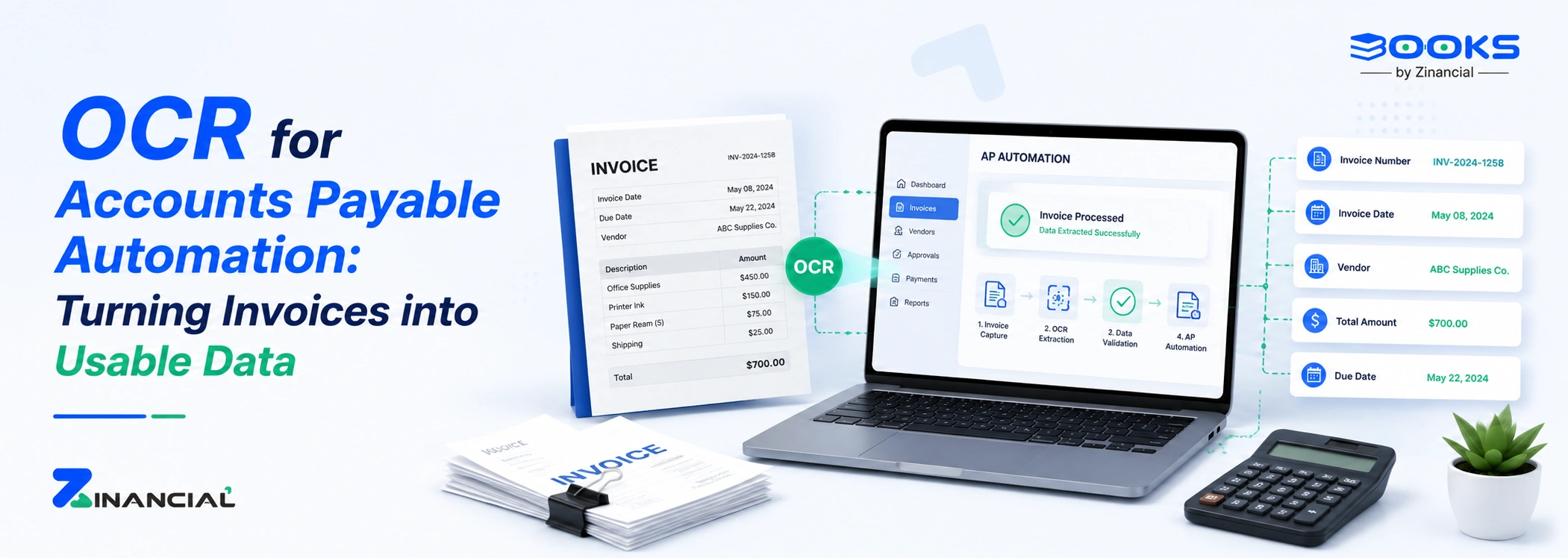 OCR for Accounts Payable Automation: Turning Invoices into Usable Data