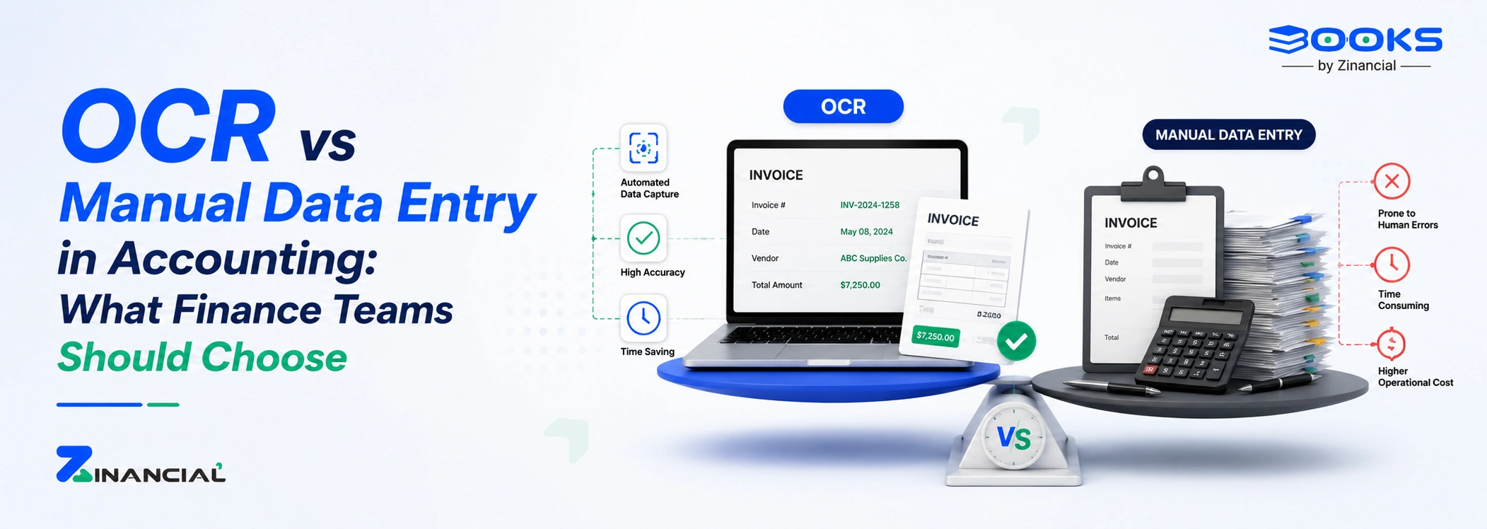 OCR vs Manual Data Entry in Accounting: What Finance Teams Should Choose